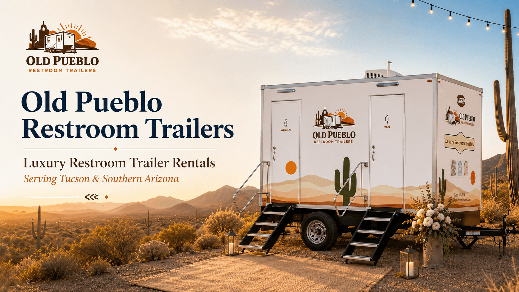 Old Pueblo Restroom Trailers for weddings in Tucson and Southern Arizona