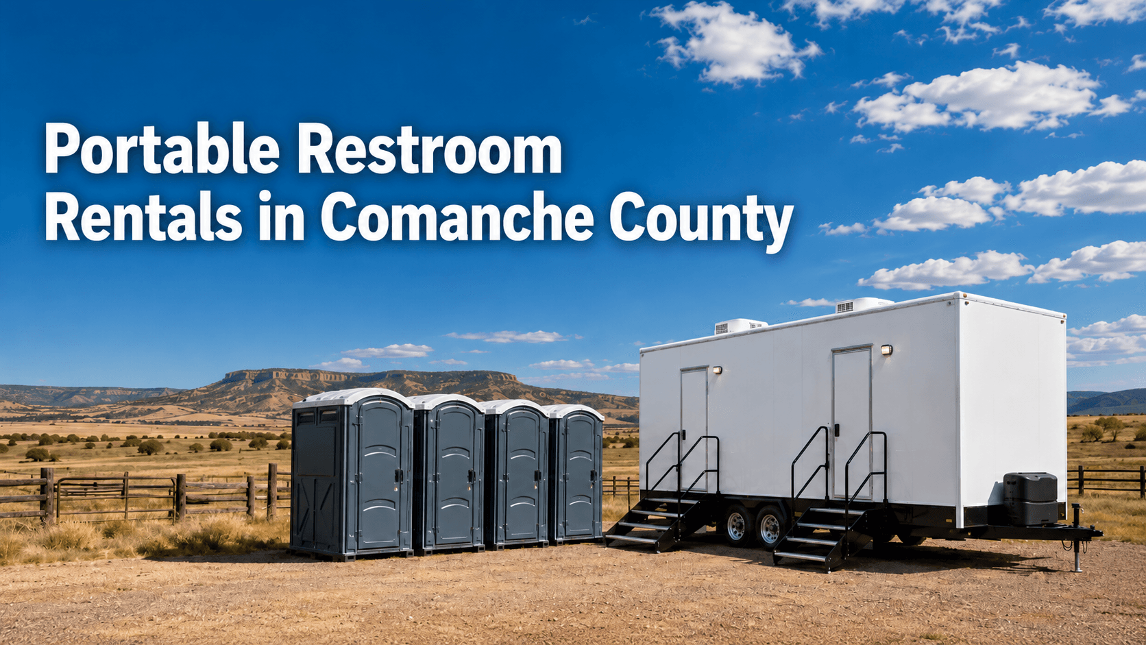 Portable restroom rentals in Comanche County, Oklahoma